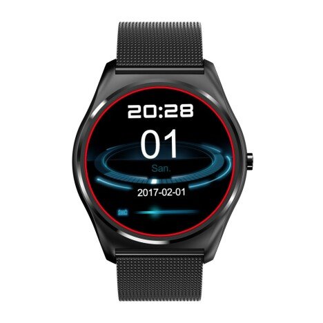 Ceas Smartwatch iUni N3 Plus, BT, 1.3 Inch, IOS si Android, Black